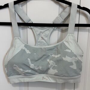 Under Armour Pale Green Camo Racerback Sports Bra